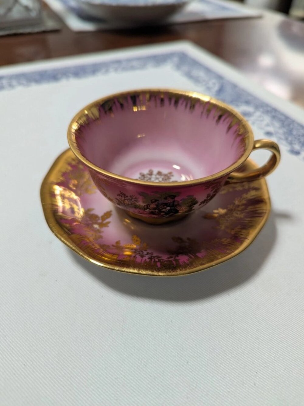 Kleiber Bavaria 22k Gold Small Espresso Cup And Saucer Decor